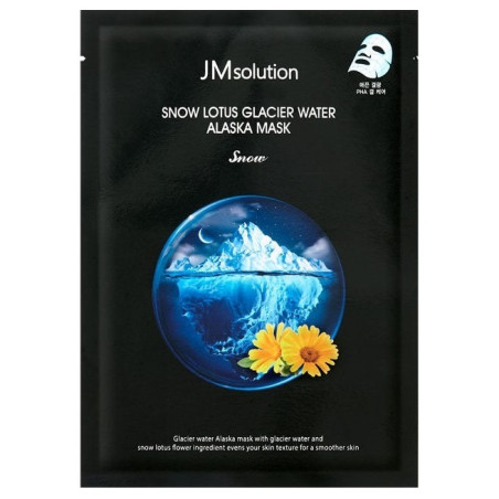 JMsolution Snow Lotus Glacier Water регенеруюча маска з екстрактом лотоса, льодовиковою водою Аляски, 30ml — оновлює, освіжає,