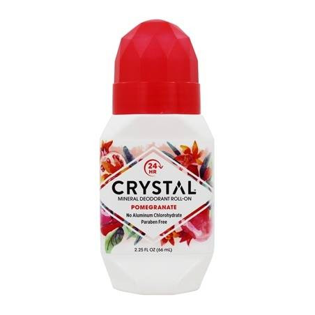 Антиперспірант Crystal Body Deodorant Pomegranate 66ml — захист від запаху, екстракт гранату, мінерали, для всіх типів шкіри —