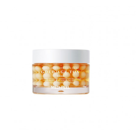 Омолоджувальний капсульний крем Medi-Peel Gold Age Tox Cream 50g — екстракт золотого шовкопряда, амінокислоти, для всіх типів
