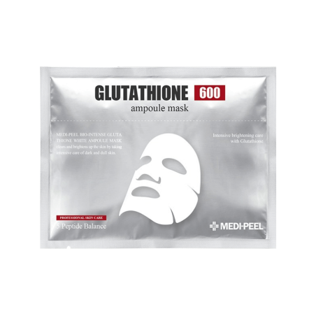 Освітлювальна ампульна маска Medi-Peel Glutathione 600 30ml — освітлення гіперпігментації, антиоксидантний захист, яскравий