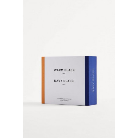 ZARA Navy Black 80ml + Warm Black 80ml — парфумована вода для чоловіків, свіжий деревний аромат, довготривалий ефект,