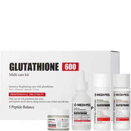 Medi-Peel Glutathione 600 Multi Care Kit — набір освітлювальних засобів для обличчя, глутатіон, вирівнювання тону шкіри,