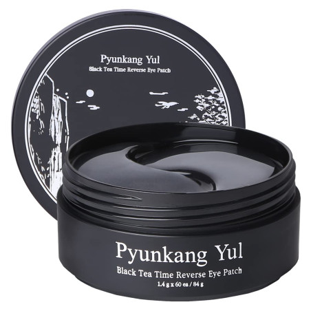 Pyunkang Yul Black Tea Time Reverse Eye Patch 60 шт - патчі для очей, зволоження, живлення, розгладження зморшок, з чорним чаєм