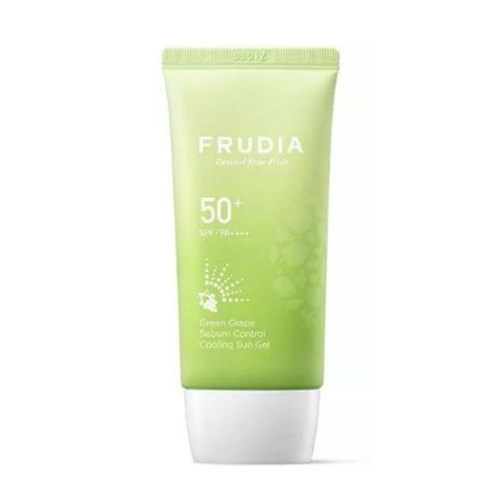 Frudia Green Grape Sebum Control Cooling 50ml - сонцезахисний гель для жирної та комбінованої шкіри, SPF50+, з екстрактом