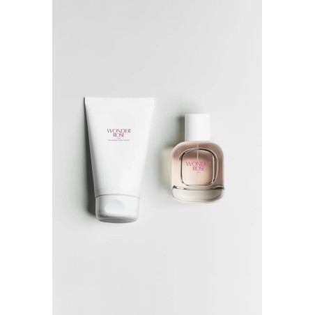 НАБІР Zara Wonder Rose 90ml + Shimmering Body Lotion 125 ml — аромат троянди, зволожуючий лосьйон для шкіри з перламутровим