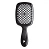 Щітка для волосся JANEKE SUPERBRUSH чорна не карбон — делікатний масаж, легке розплутування, не електризує, підходить для