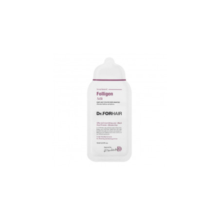 Маска для волосся Dr. FORHAIR Folligen Silk 10ml — миттєве відновлення, ламелярна вода, 20 амінокислот, для пошкодженого