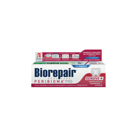 Професійна зубна паста Biorepair Peribioma 75ml — з комплексом microRepair BIOMA, пробіотиками, для лікування та профілактики