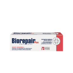 Професійна зубна паста для чутливих зубів Biorepair Sensitiv 75ml — з рідкою емаллю, гідроксиапатитом цинку, відновлює стоншену