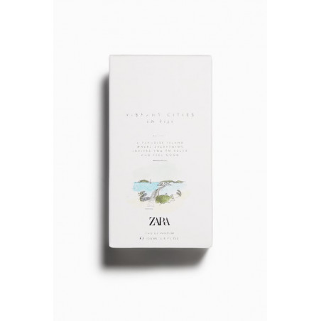Zara VIBRANT CITIES IN FIJI 100ml — чоловічий парфум з фруктовими квітковими нотами, свіжий аромат, об'єм 100 мл — текстура