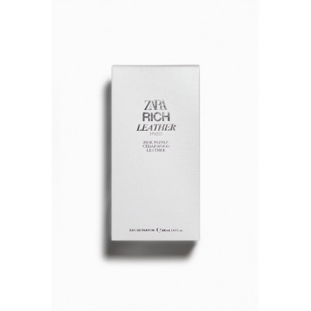 Zara Rich Leather 1555 100ml — парфумерна вода для чоловіків, шкіряні ноти, пряні акорди, для вечірнього використання — вигляд