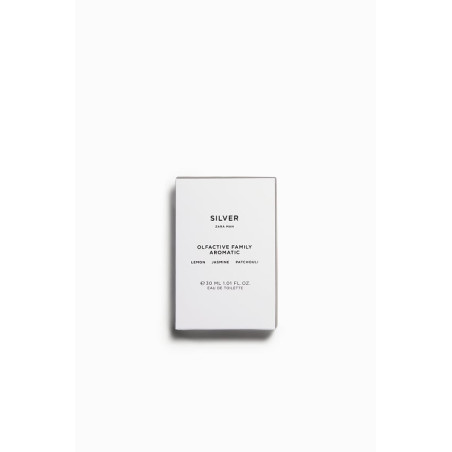 Zara Man Silver 30ml — парфум для чоловіків, легкий аромат, цитрусові ноти, жасмин, пачулі, для повсякденного використання —
