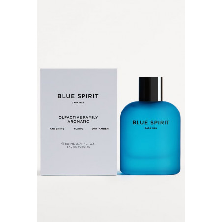 Zara BLUE SPIRIT MAN 80ml — парфумерна вода для чоловіків, свіжий аромат, морські ноти, для повсякденного використання —