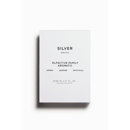 Zara Silver classic collection 80ml — парфум для чоловіків, ароматичний аромат, цитрусові ноти, жасмин, пачулі, для