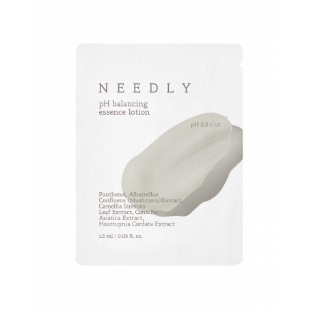 Глибокозволожувальний лосьйон Needly pH Balancing Essence мініформат 1,5ml — ніацинамід, пантенол, екстракт какао — упаковка