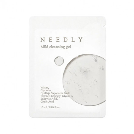 Глибоко очищувальний гель Needly Mild Cleansing Gel мініформат 1,5ml — саліцилова й лимонна кислоти — упаковка