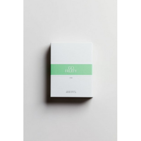 Zara Go Fruity NEW 30ml — флакон парфуму, стильний дизайн, компактний розмір, сучасна упаковка — упаковка