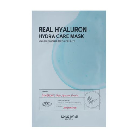 Зволожувальна маска Some By Mi Real Hyaluron Hydra Care з гіалуроновою кислотою, 20ml — інтенсивне зволоження, відновлення,