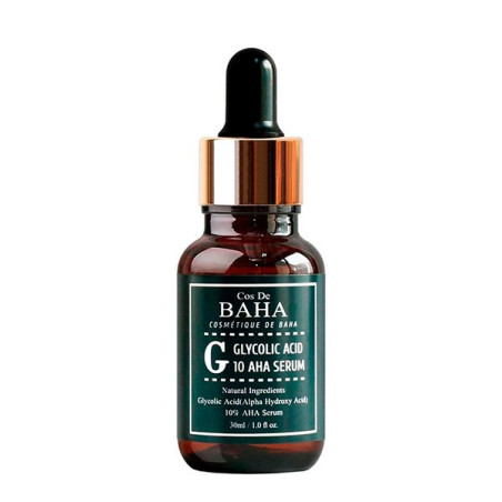 Сироватка Cos De Baha Glycolic Acid 10 30ml — очищення та омолодження проблемної шкіри, екстракти розмарину та евкаліпту,