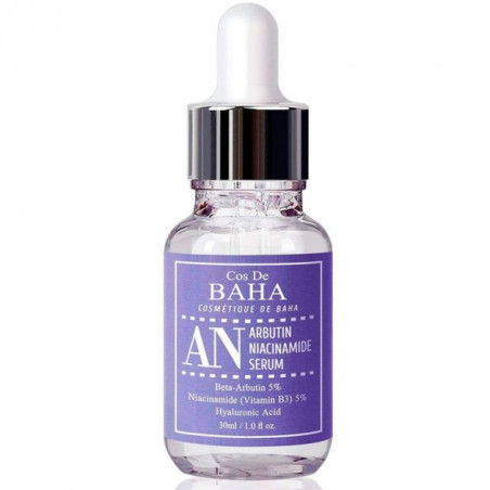Сироватка Cos De Baha Arbutin 5 Niacinamide 5 30ml — освітлення пігментації та вирівнювання тону, гіалуронова кислота,
