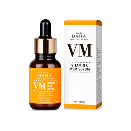 Сироватка Cos De Baha Vitamin C MSM 30ml — підвищення пружності та освітлення пігментації, вітамін С, ферулова кислота,