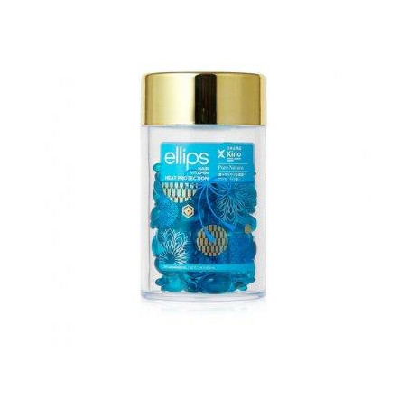 Вітаміни-олія Ellips Сила Лотосу Pure Natura 50 шт. — інтенсивне відновлення пошкодженого волосся, екстракт блакитного лотоса,