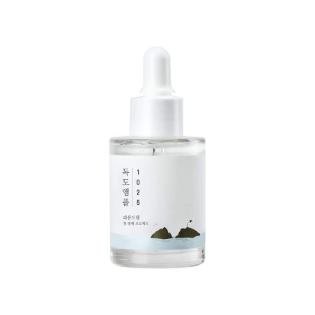 Round Lab 1025 Dokdo Ampoule 45ml — зволожувальна сироватка-ампула з морською водою, гіалуроновою кислотою — упаковка