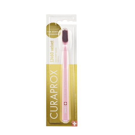 Зубна щітка Curen Curaprox 12460 Velvet — 12460 щетинок, найм'якша, оксамитова текстура, бережний догляд, запобігання