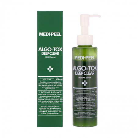 Medi-Peel Algo-Tox Deep Clear Cleansing Foam 150ml — детоксикація, глибоке очищення, зволоження, для всіх типів шкіри — упаковка