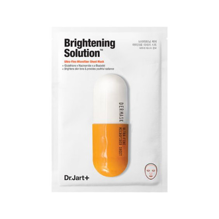 Dr Jart+ Dermask Brightening Solution Ultra-Fine Microfiber Face Sheet Mask 30g — освітлювальна тканинна маска, глутатіон та