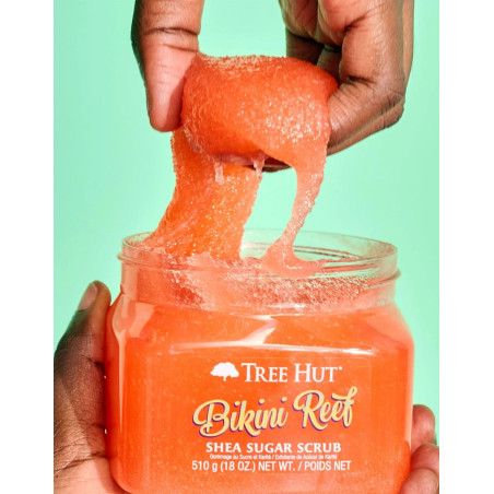 Скраб для тіла Tree Hut Bikini Reef Sugar Scrub 510g — з цукром та водоростями, відлущує та живить шкіру — вигляд товару