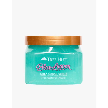 Скраб для тіла Tree Hut Blue Lagoon Sugar Scrub 510g — з олією ши та червоними водоростями, морський аромат — упаковка