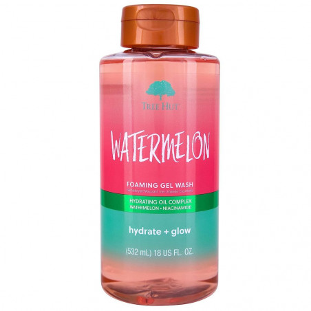 Гель для душу Tree Hut Watermelon Foaming Gel Wash 532ml — з олією ши та веганським колагеном, аромат кавуна — упаковка