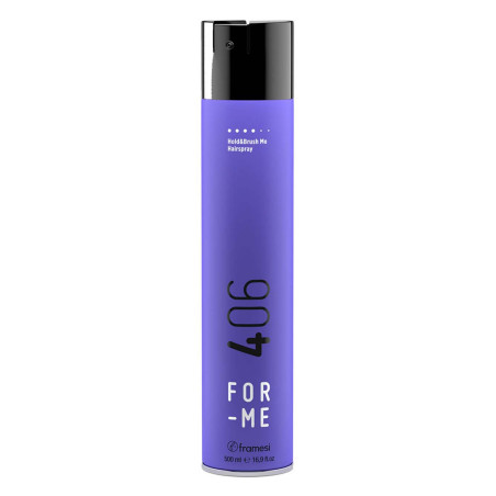 Лак для волосся Framesi For-me 406 Hold Brush Me 500ml — для надійного фіксації, з 4 ступенем фіксації, доглядає за волоссям, —