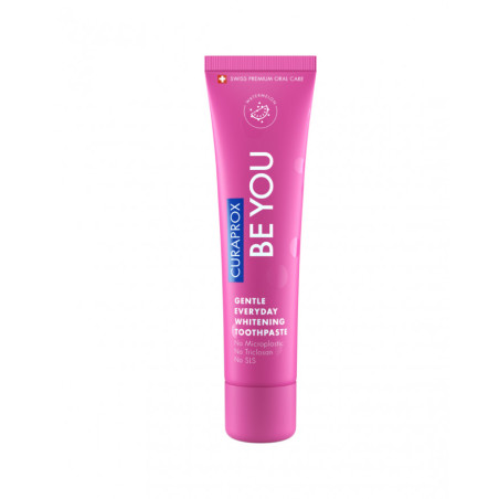 Відбілююча зубна паста Curaprox Be You Watermelon 60ml — зі смаком кавуна, фтором, ферментами, освіжаюча — упаковка