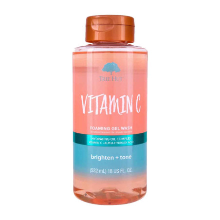Гель для душу Tree Hut Vitamin C Foaming Gel Wash 532ml — з олією ши, робить шкіру гладкою та блискучою — текстура