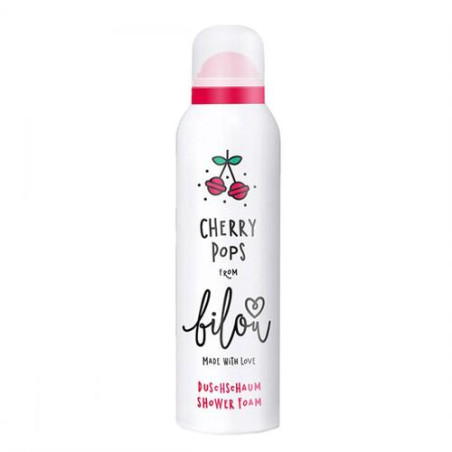 Пінка для душу Bilou Cherry Pops Shower Foam 200 ml — делікатне очищення, зволоження, для всіх типів шкіри, вишневий аромат —