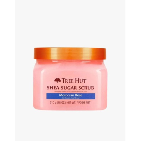 Скраб для тіла Tree Hut Moroccan Rose Sugar Scrub 510g — відлущування, зволоження, живлення, для всіх типів шкіри, марокканська