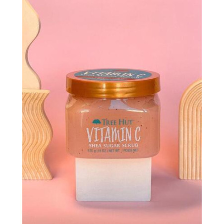 Скраб для тіла Tree Hut Vitamin C Sugar Scrub 510g — відлущування, зволоження, живлення, для всіх типів шкіри, цитрусовий