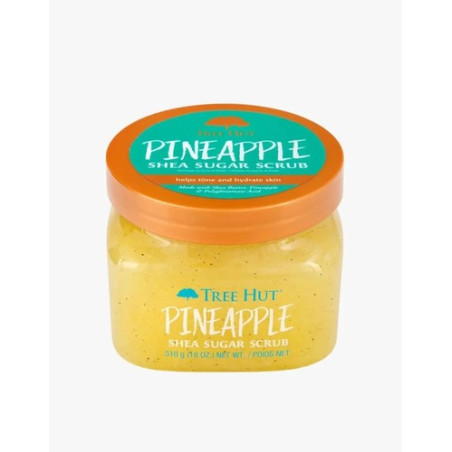 Скраб для тіла Tree Hut Pineapple Sugar Scrub 510g — відлущування, зволоження, живлення, для всіх типів шкіри, ананасовий