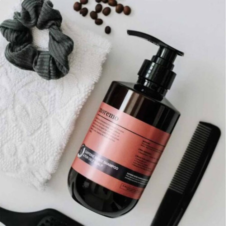 Шампунь Moremo Caffeine Biome Shampoo 500ml — проти випадіння волосся, для жирної шкіри голови, комплекс 7 РЕ., кофеїн —