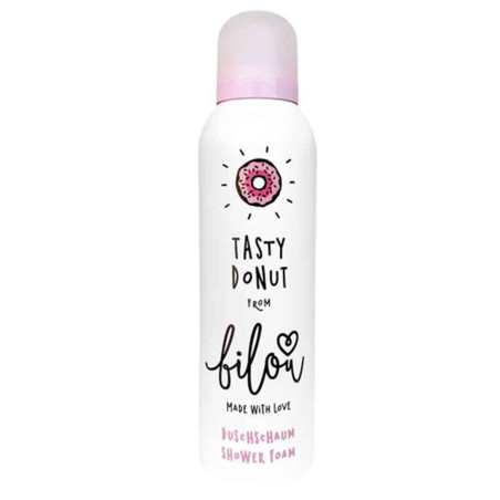 Пінка для душу Bilou Shower Foam Tasty Donut 200ml — герметичний флакон з дозатором, не тестована на тваринах — упаковка