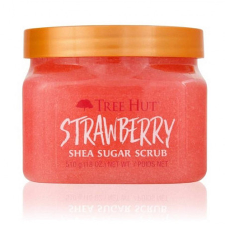 Скраб для тіла Tree Hut Strawberry Sugar Scrub 510g — відлущування, зволоження, живлення, для всіх типів шкіри, полуничний