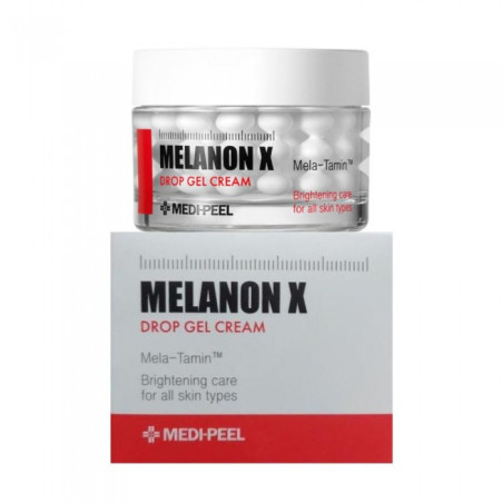 Капсульний гель-крем Medi-Peel Melanon X Drop Gel Cream 50g — з ретинолом, омолодження, освітлення, зволоження шкіри, капсули