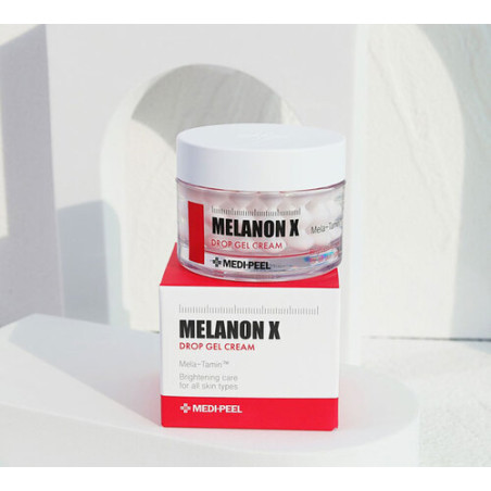 Капсульний гель-крем Medi-Peel Melanon X Drop Gel Cream 50g — з ретинолом, омолодження, освітлення, зволоження шкіри, комплекс
