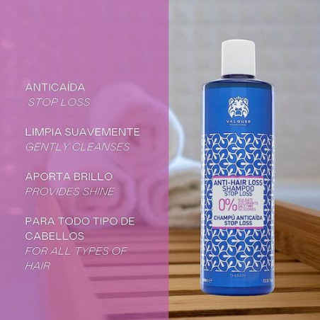 Шампунь Valquer Anti-Hair Loss 400ml — відновлює щільність волосся, пантенол захищає та відновлює структуру волосся — текстура