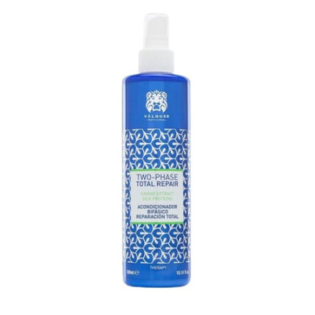 Спрей-кондиціонер Valquer Two-Phase Conditioner Total Repair 300ml — двофазний засіб для відновлення пошкодженого волосся —