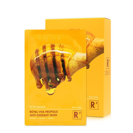 Dr.Ceuracle Royal Vita Propolis Anti-Oxidant Mask 30ml — тканинна маска з прополісом, ніацинамідом, вітаміном С та маточним