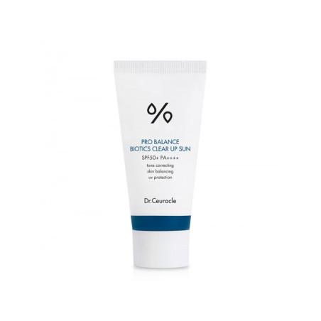 Dr.Ceuracle Pro Balance Biotics Clear up Sun 50ml — сонцезахисний крем, пробіотики, SPF50+/PA++++ — вигляд товару