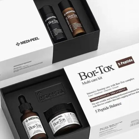 Medi-Peel Bor-Tox 5 Peptide Multi Care Kit 4 одиниці — тонер для зволоження, відновлення водно-ліпідного балансу — вигляд товару